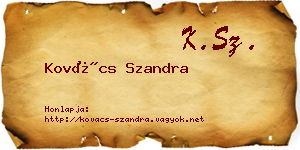 Kovács Szandra névjegykártya